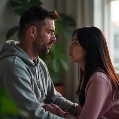 Couple working through a difficult conversation