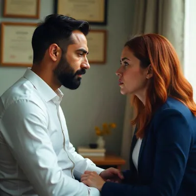 Couple beginning to map the pattern of their recurring conflict